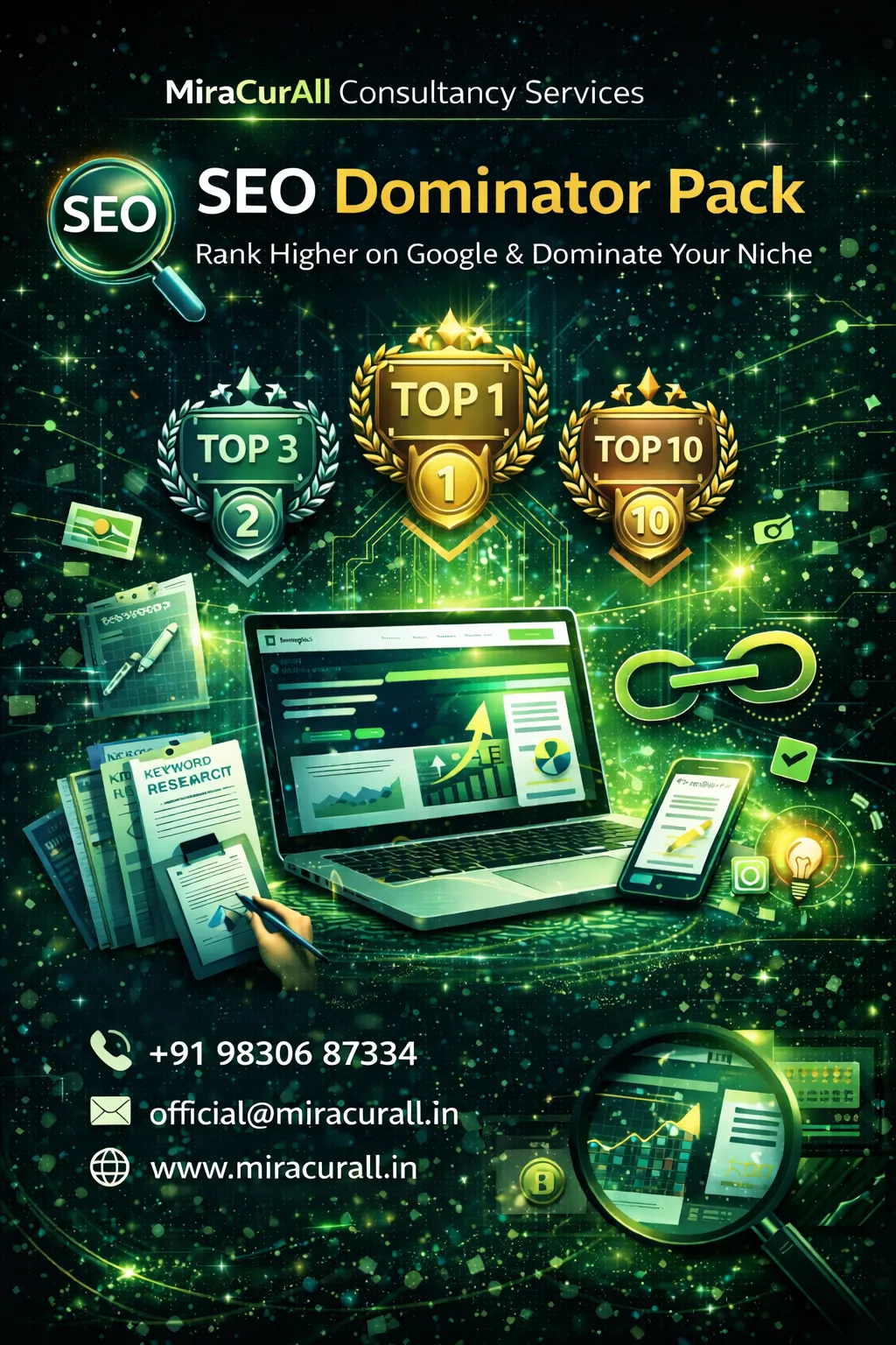 SEO Dominator Pack by MiraCurAll Consultancy Services